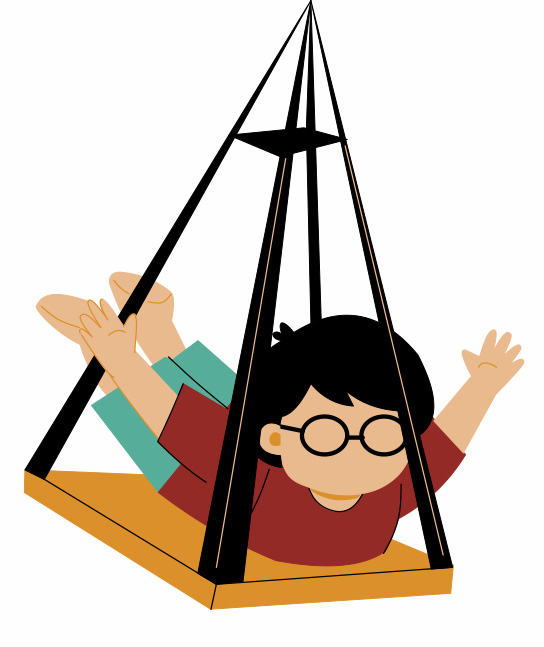 child on swing